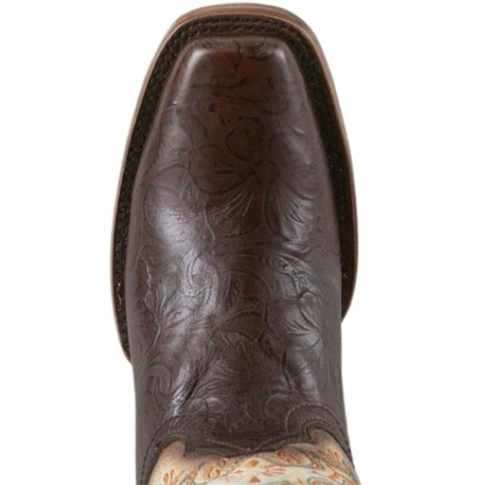 CORRAL Floral Embroidery Vamp Square Toe Cowboy Boot Sz 11 New in Box MSRP $485 - Picture 14 of 16